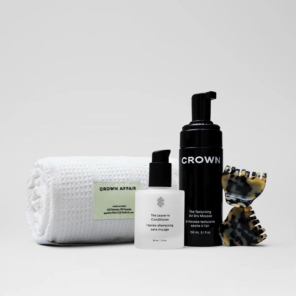 *Brand New* Crown Affair Dianna's Signature Air Dry Collection W/ White Towel
